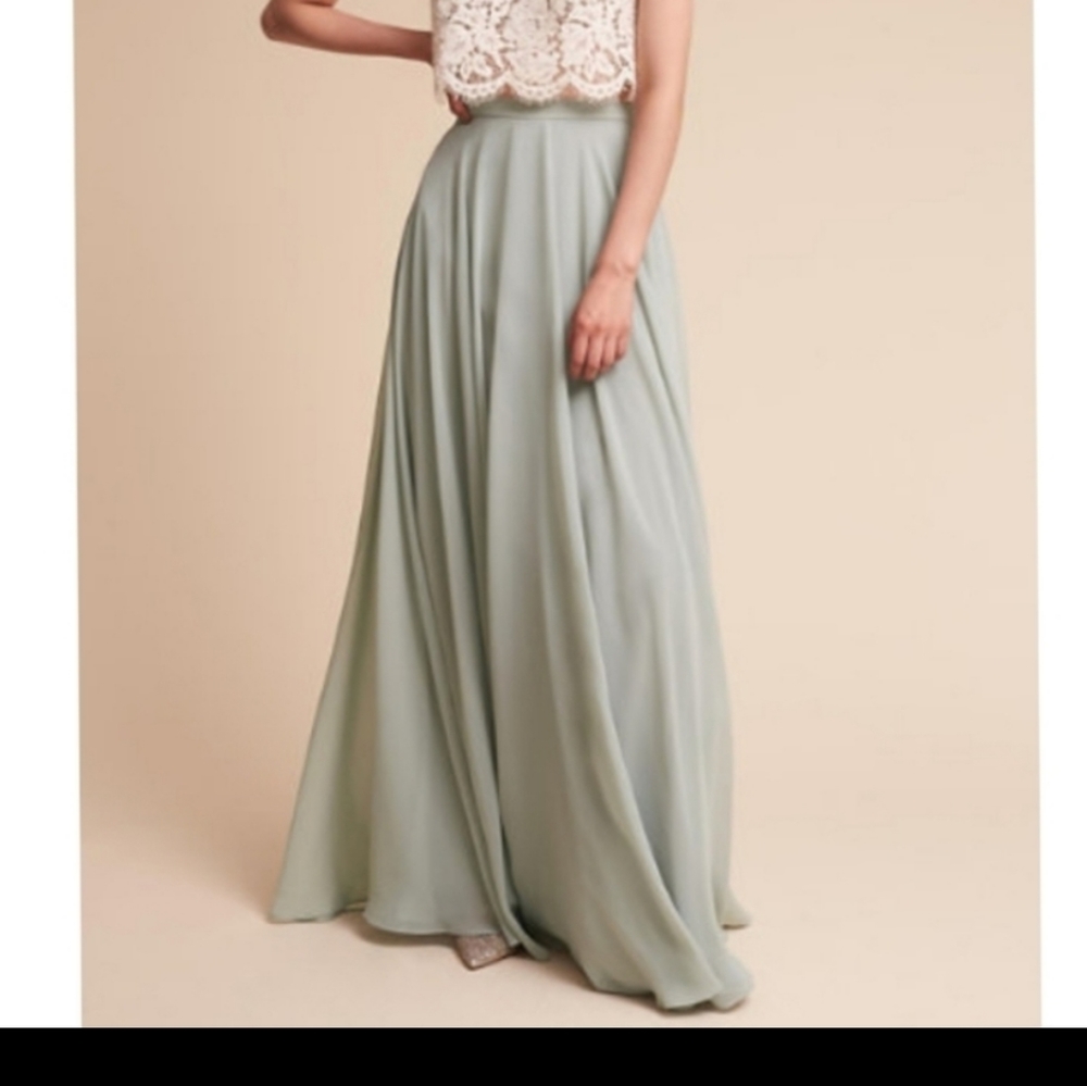 Jenny Yoo Morning Mist Hampton skirt size 6